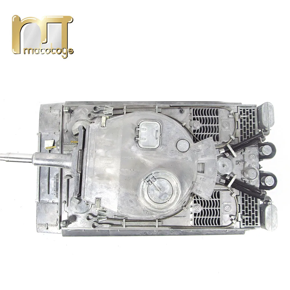 Мату 1220 100% металла 1 16 Немецкий Тигр 2.4 Г RC танк инфракрасный битве recoil баррель BB