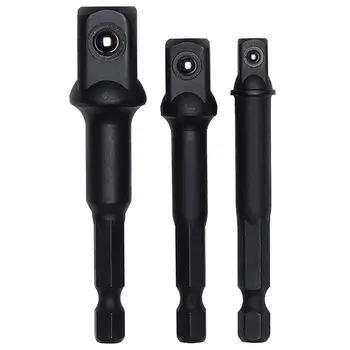 

Impact Grade Socket Adapter/Extension Set | Turns Power Drill Into High Speed Nut Driver | 1/4 inch, 3/8 inch, and 1/2 inch Driv