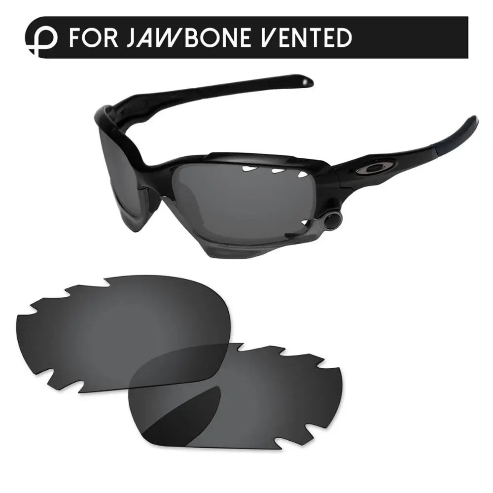 Papaviva черные поляризованные Сменные линзы для Jawbone Солнцезащитные очки с отверстиями рамка UVA и UVB Защита