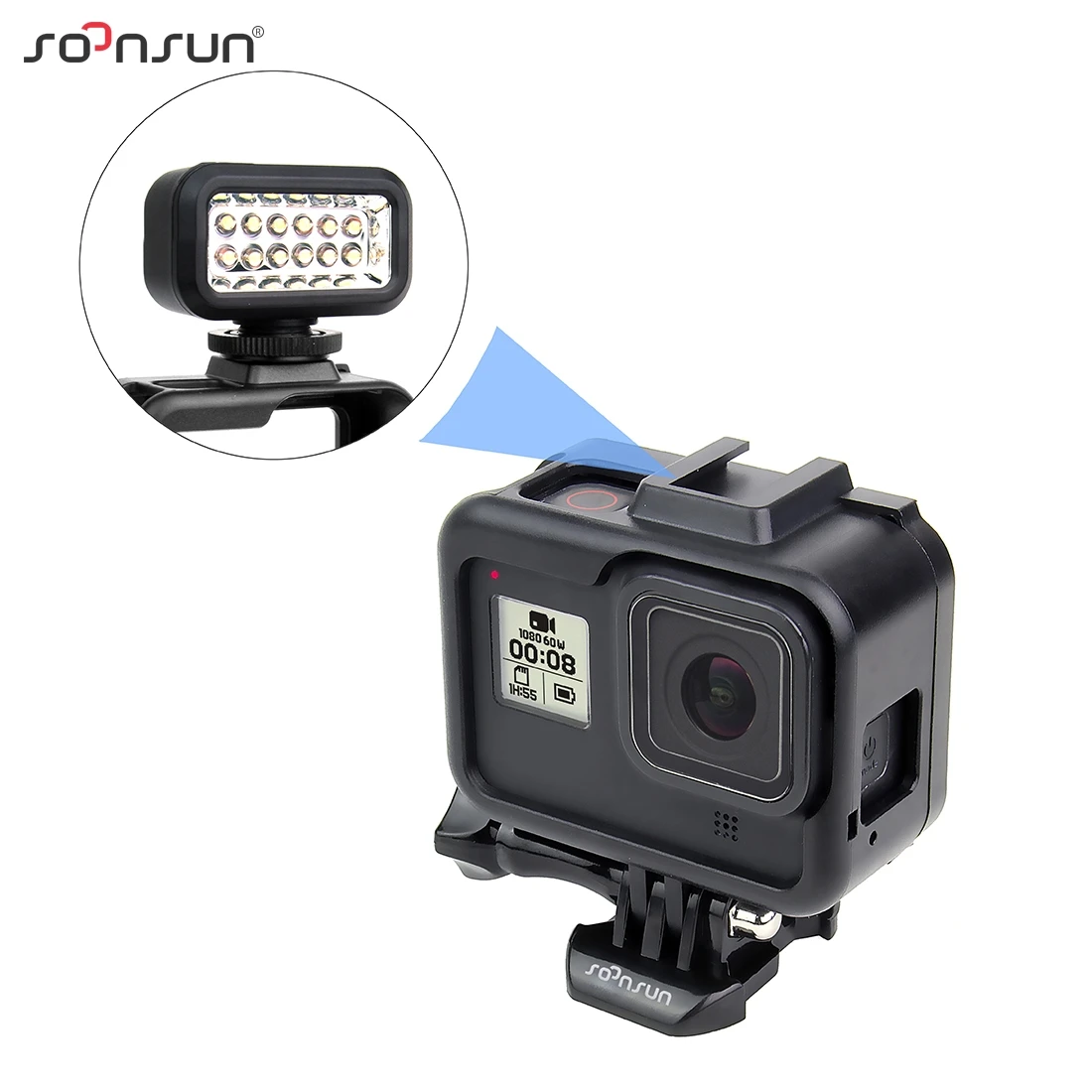 Стандартный Чехол-рамка защитная оболочка для GoPro 8 black Session camera для Go pro Hero Frame Mount