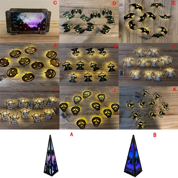

Ghost Holiday Lights Led Light String Halloween 10Led Nightlight Decoration Gift