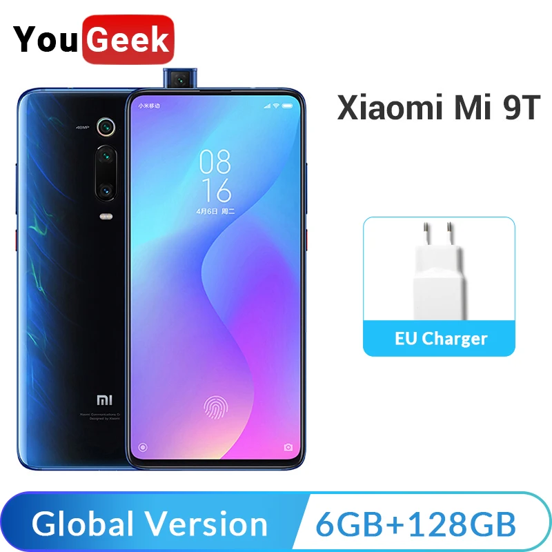 

Global Version Xiaomi MI 9T (Redmi K20) 6GB 128GB Cellphone 6.39" 48MP Triple Pop-up Camera Snapdragon 730 Octa Core NFC 4000mAh