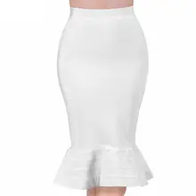 Новинка, модные облегающие юбки длиной до колена, красные, абрикосовые, черные, желтые, белые, синие зимние юбки русалки, облегающие сексуальные женские юбки