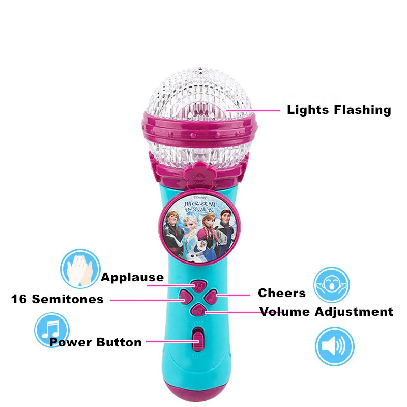 Disney Princess Microphone With Amplifier With Stand Childrens Girls Playset 