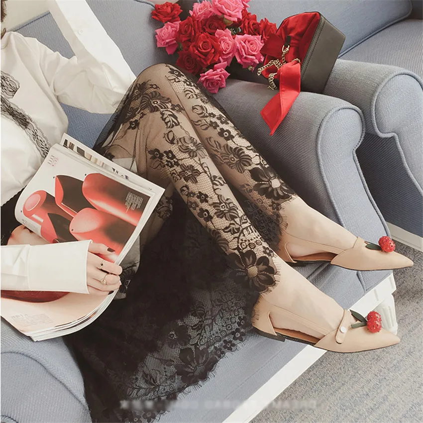 

Gowyimmes 2021 Summer Big Size Women Midi-Long Lace Skirt Fashion Slim Lady Elastic Waist Mesh Skirts Bottomings Femme PD912