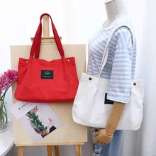 Стиль художественная и художественная парусиновая сумка Южная Корея простая универсальная сумка тканевая через плечо женская сумка для покупок Ba