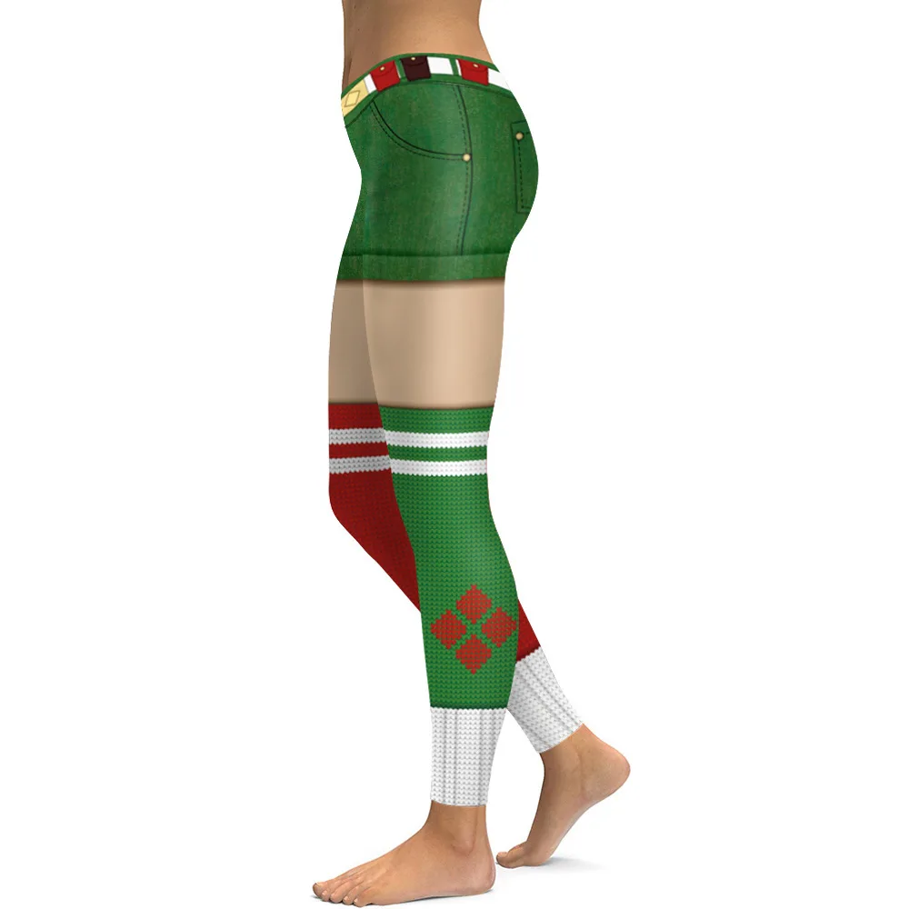 carhartt leggings Christmas Leggings For Women St Patrick's day Leggins 3D Printed Workout Legin Festival Legging Elastic Slim more color compression leggings
