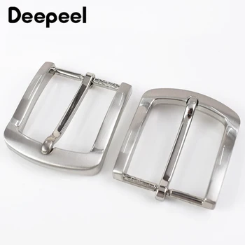 

Deepeel 2Pcs Belt Buckles For Men Fashion Metal Pin Buckle for Belts 33-34mm Waistband Head DIY Leather Craft Accessories KY918