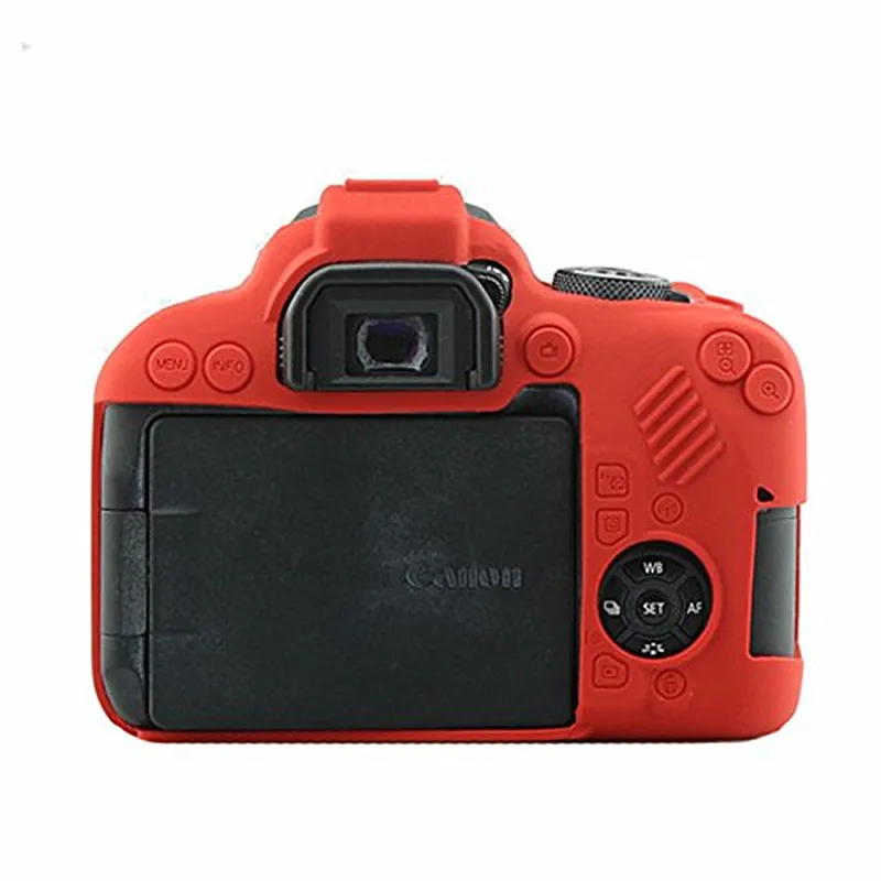 Silicone DSLR Camera Case Cover Bag for Canon EOS R 90D 250D 5D Mark III IV 6D II 6D2 5D3 5D4 1300D 800D 850D SL3 T8i T7i T6