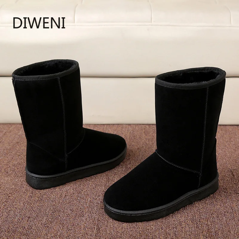 

Snow Boots Woman 2020 Winter Women Boot Korean Fashion Plus Size Non-slip Flat Booties Keep Warm Ladies Shoes Botas mujer