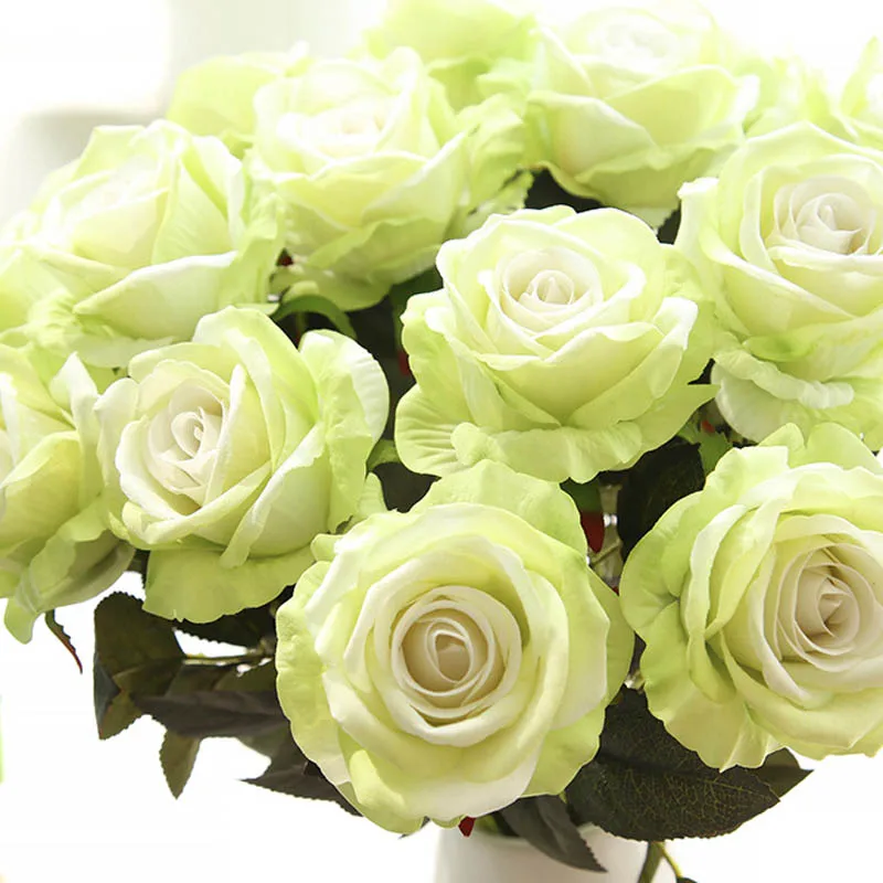 rose beautiful elegant european simulation flannel flowers