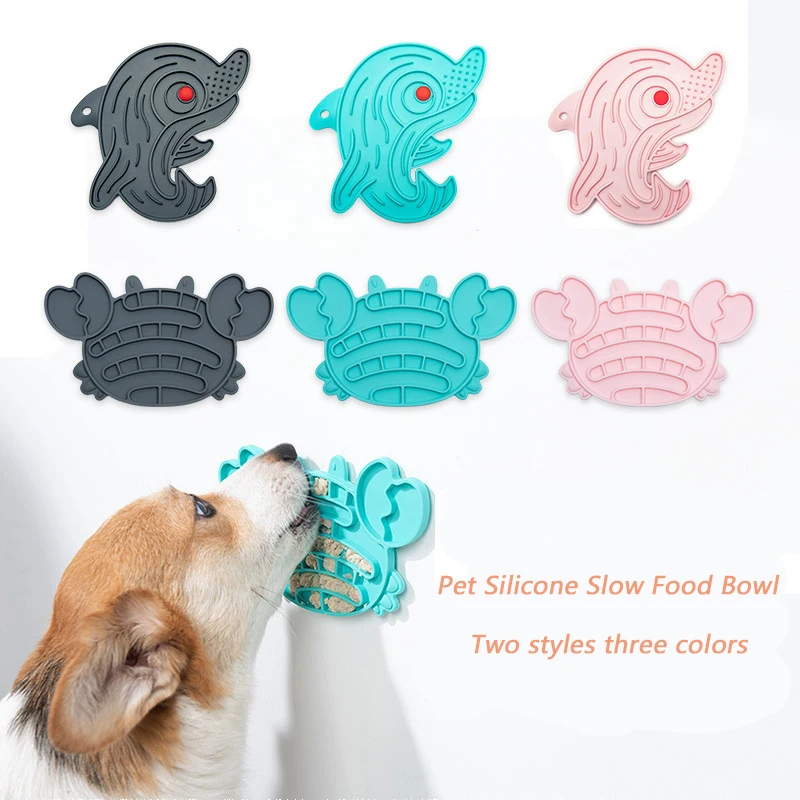 Dog Mat Food Bowls Slow Pet Feeding Bowl Food Safety Silicone Dog
