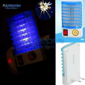 

110V Mini Mosquito Lamp LED Electric Mosquito Killer Anti Mosquito Repellent Fly Insect Trap Night Lamp Killer Bug EU US Plug