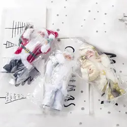 Рождественская кукла, украшения, стоящие 3 цвета, кукла Санта-Клауса, статуэтка, коллекция, праздник, подарок для детей, настольное украшение