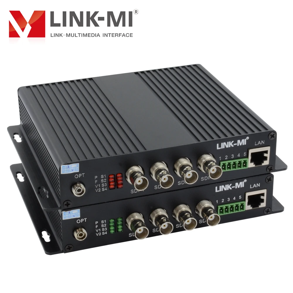 LINK-MI 4 CHs HD-SDI Extender over Fiber 20KM with 1 CH RS232 Ethernet incompatible ASI SDI signal | Электроника