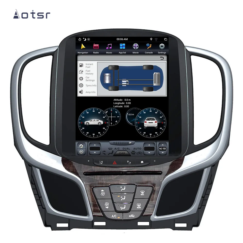 Top Aotsr Tesla 10.4“  Vertical screen Android 8.1 Car DVD Multimedia player GPS Navigation For BUICK Lacrosse 2013-2015 carplay 4
