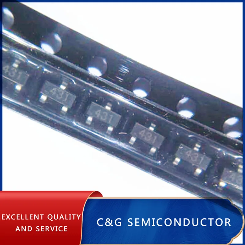 IC Chipset 100PCS TL431 SOT TL431A SOT-23 SMD