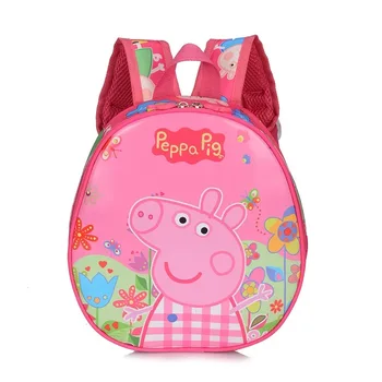 

Original Peppa Pig Plush Toys Girls Boys Kids Kawaii Bag Backpack School Bag Peppa George Cartoon Bag Stuffed Plush Dolls Gifts