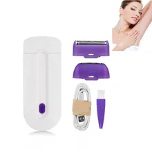 3в1 USB Перезаряжаемый женский эпилятор инструмент для удаления волос роторная бритва для тела лица ног бикини губы депилятор лазер для удаления волос