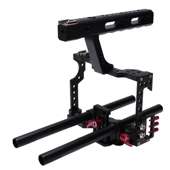 

Anti-slip Design Professional DSLR Camera Video Cage Kit CNC Durable Stabilizer for GH4 A7S A7 A7R A7RII A7SII