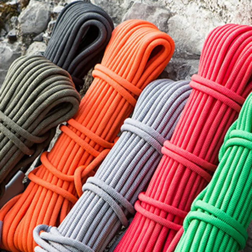 9.5mm Outdoor Climbing Safety Rope Climbing Rope 10 Meters Orange Escape rope floating rope