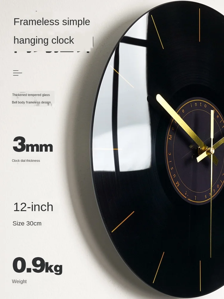 Luxury Glass Wall Clock Modern Silent Creative Watch Wall Clocks Home Deocr Living Room Kitchen Big Clock Reloj Cocina Gift