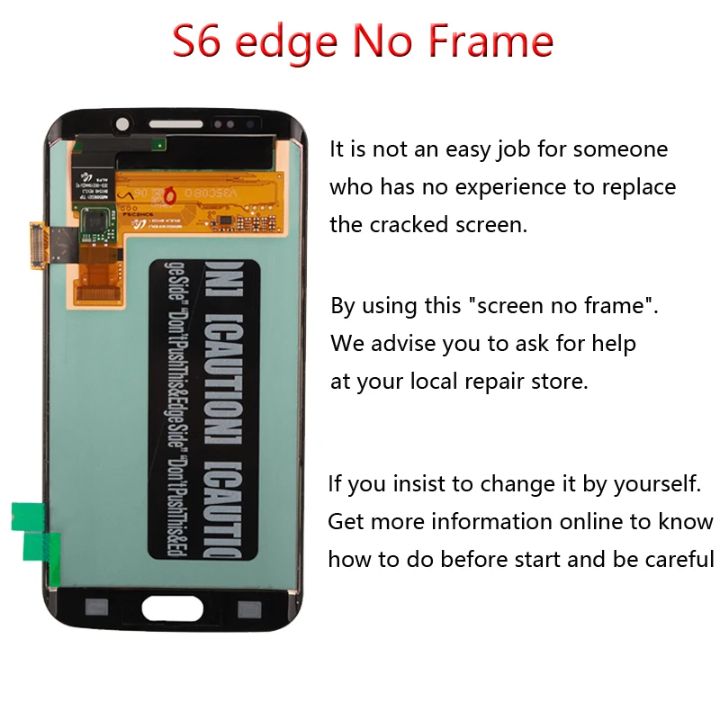 AMOLED ЖК-дисплей для samsung Galaxy S6 Edge ЖК-дисплей G925F SM-G925F сенсорный экран дигитайзер Замена