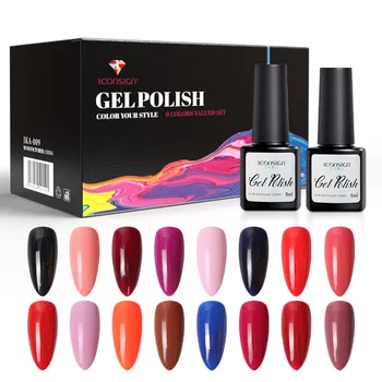 

6pcs/box Gel Polish 8ml DIY Nail Polish UV Color Gel Manicure Gel varnish gel nail polish polygel Coat Glitter Nail Art