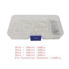 230 pces ph2.0 2pin 3pin 4pin 5pin 2.54mm passo terminal kit/habitação/pino encabeçamento jst conector conectores de fio adaptador kits de ph