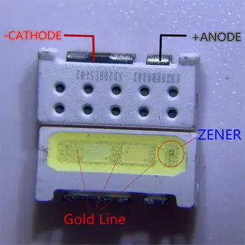 

100PCS/Lot Edge SMD LED 7032 6V Lumens 1W 160mA New and Original Cool White High Power For TV LCD Backlight for TV Application
