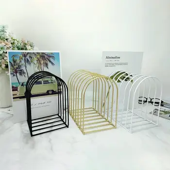 

GloryStar 1PC Nordic Wrought Iron Desktop Storage Rack Book Shelf File Magazine Organizer