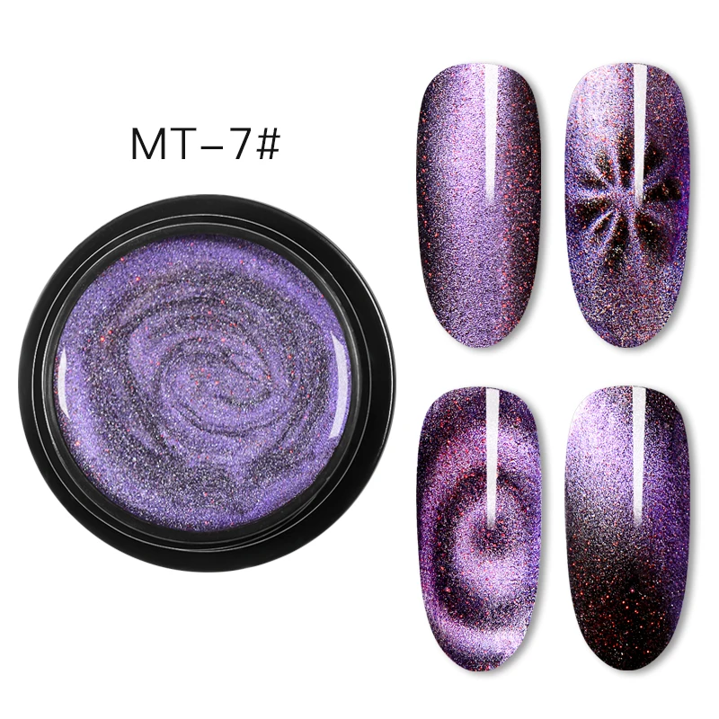 Mtssii 9D Galaxy Гель-лак для ногтей с эффектом «кошачий глаз» Хамелеон для использования с магнитом Гель-лак для ногтей Soak Off UV/светодиодный лак для ногтей Полупостоянный Гель для маникюра - Цвет: PW1440