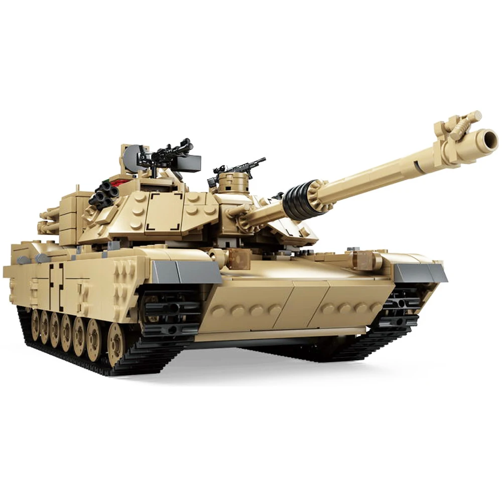 KAZI 10000 1463 шт. 2 в 1 танк бронированный автомобиль технология строительный блок M1A2