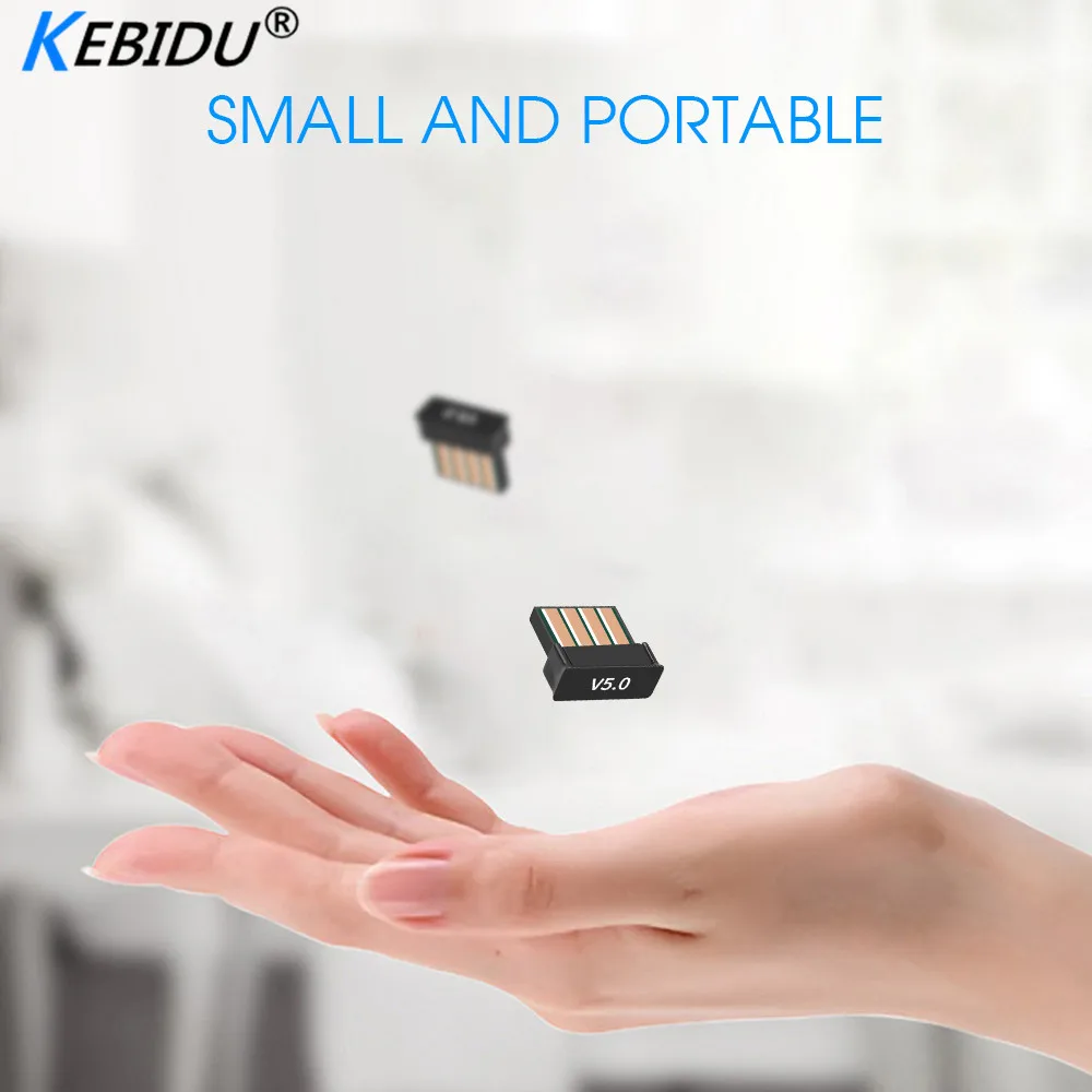 Kebidu мини usb-адаптер USB Bluetooth 5,0 адаптер приемник беспроводной приемник ноутбук мышь аксессуары для клавиатуры