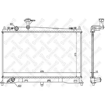 

Cooling system radiator Mazda 6 1.8/2.0/02 STELLOX 10-25076-