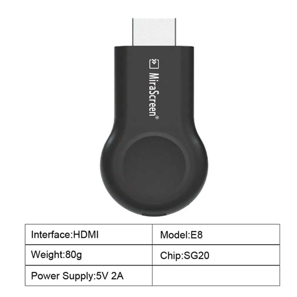 Экран 1080P WiFi Дисплей приемник беспроводной HDMI tv Dongle Airplay