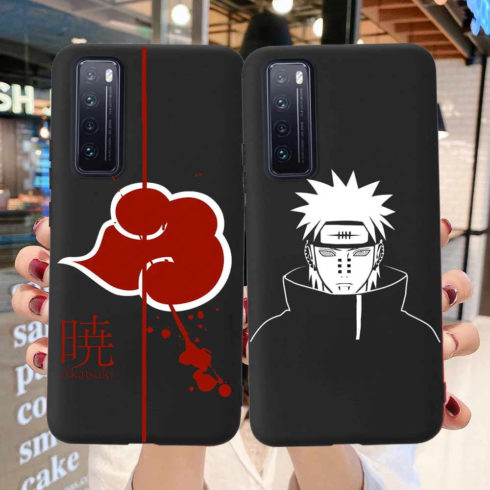 Черный чехол PUNQZY из ТПУ с аниме Наруто Итачи для Samsung A50 A70 S20 S11 S10 S9 A51 PLUS S11E Sasuke Naruto