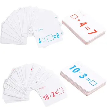 

108pcs Arithmetic Cards Educational Paper Durable Number Card for Kids