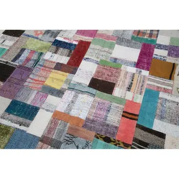 

251x305 Cm Multicolor Handmade Rugs Patchwork Rug-8x10 Ft