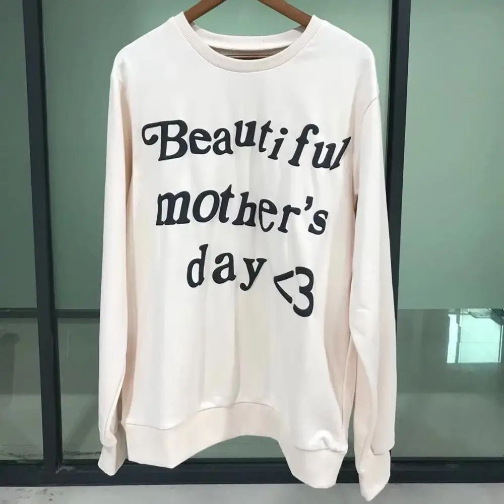 

Men Women T-shirts 2019 CPFM T-shirt APRIL SUNDAY SERVICE X Logo Tee Oversize Beautiful Mother's Day Long Sleeve Kanye West