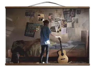 

The Last Of Us TV Game Art Print canvas Poster Canvas Scroll Painting with wood