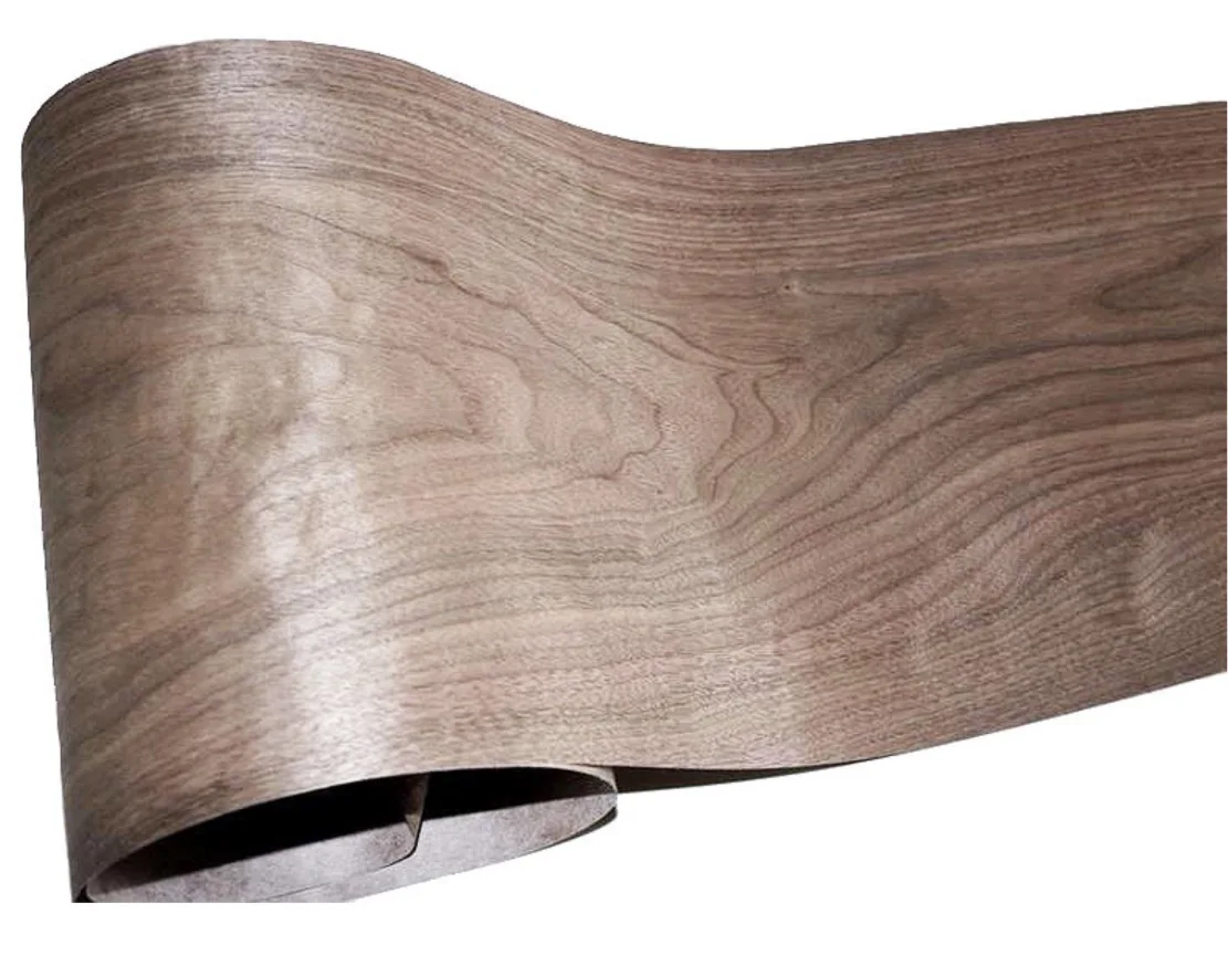 2Pieces/Lot L2.5Meters Width13cm Thickness0.2mm Black Walnut Natural