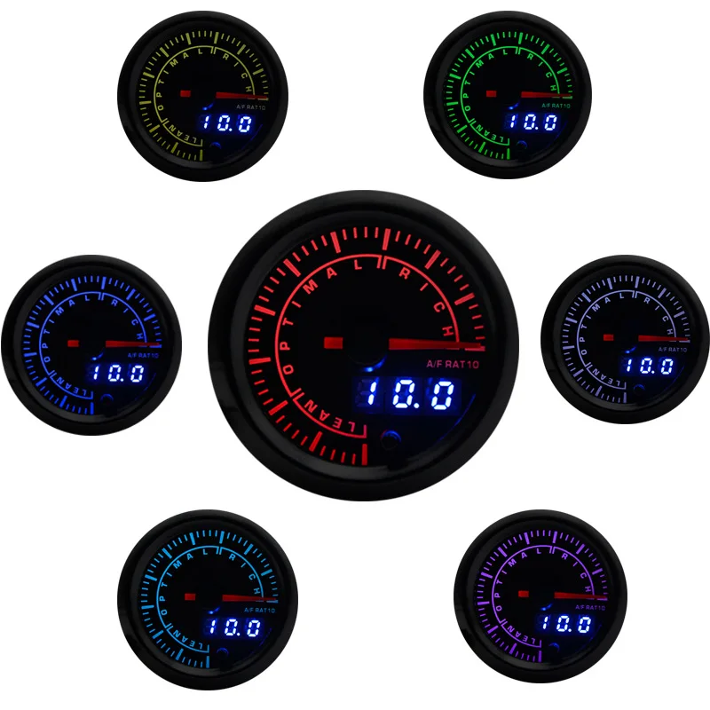 

2-inch 52MM Black Shell Hands And Digital High-Speed Stepper Motor Air-Fuel Ratio Automobile Instrument Panel Modified Instrumen