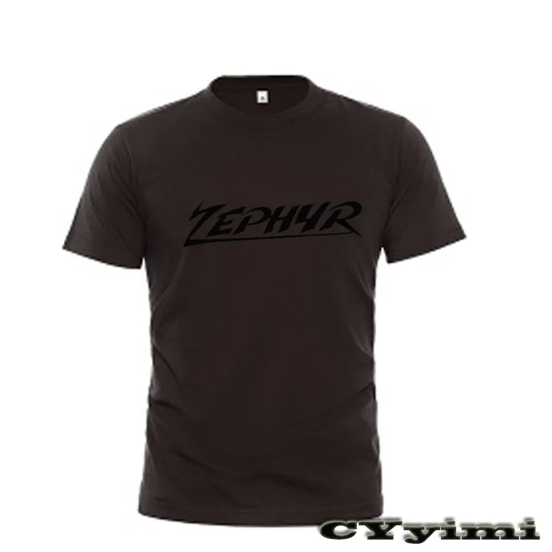 For KAWASAKI ZR750 ZEPHYR T Shirt Men New LOGO T-shirt 100% Cotton Summer Short Sleeve Round Neck Tees Male