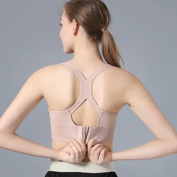 

Quick-Drying Hollow out Beauty Back Sports Yoga Bra after Buckle Adjustable Shock-resistant Perspiration Running Sports Bra Unde