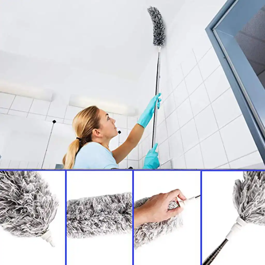 Retractable Microfiber Dust Collector For Cleaning High Ceiling Fan Window Car High Hardness Not Easy To Break Long Service Life Aliexpress