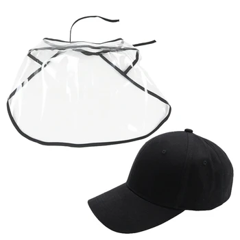 

Adjustable Anti Droplet Dust-Proof Full Face Protective Mask Visor Shield (with Baseball Cap)