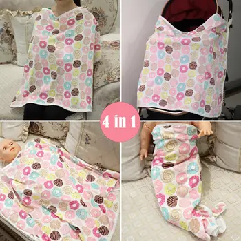 

Woman 4 in 1 Breastfeeding Cover Multi-functional Safety Seat Cover Baby Stroller Cover for Outdoor nursing cover