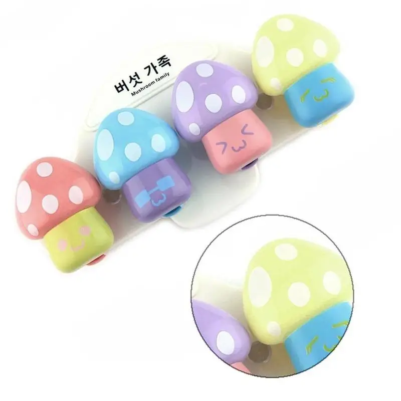 Creative Powerful Suction Cup Toothbrush Holder Cartoon Mushroom Children Toothbrush Holder Color Bathroom Wall Bracket