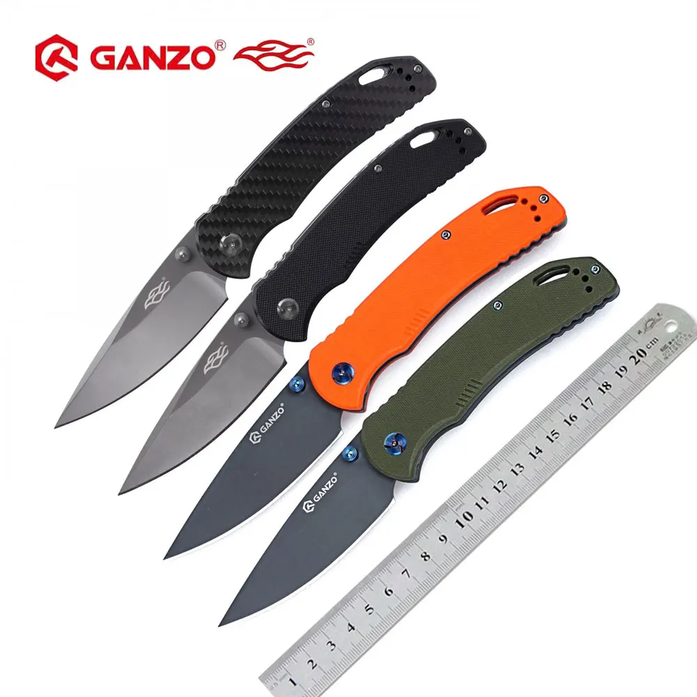 58-60HRC Ganzo G7533 440C G10 или ручка из углеродного волокна складной нож для выживания походный инструмент карманный нож тактический edc Открытый инструмент